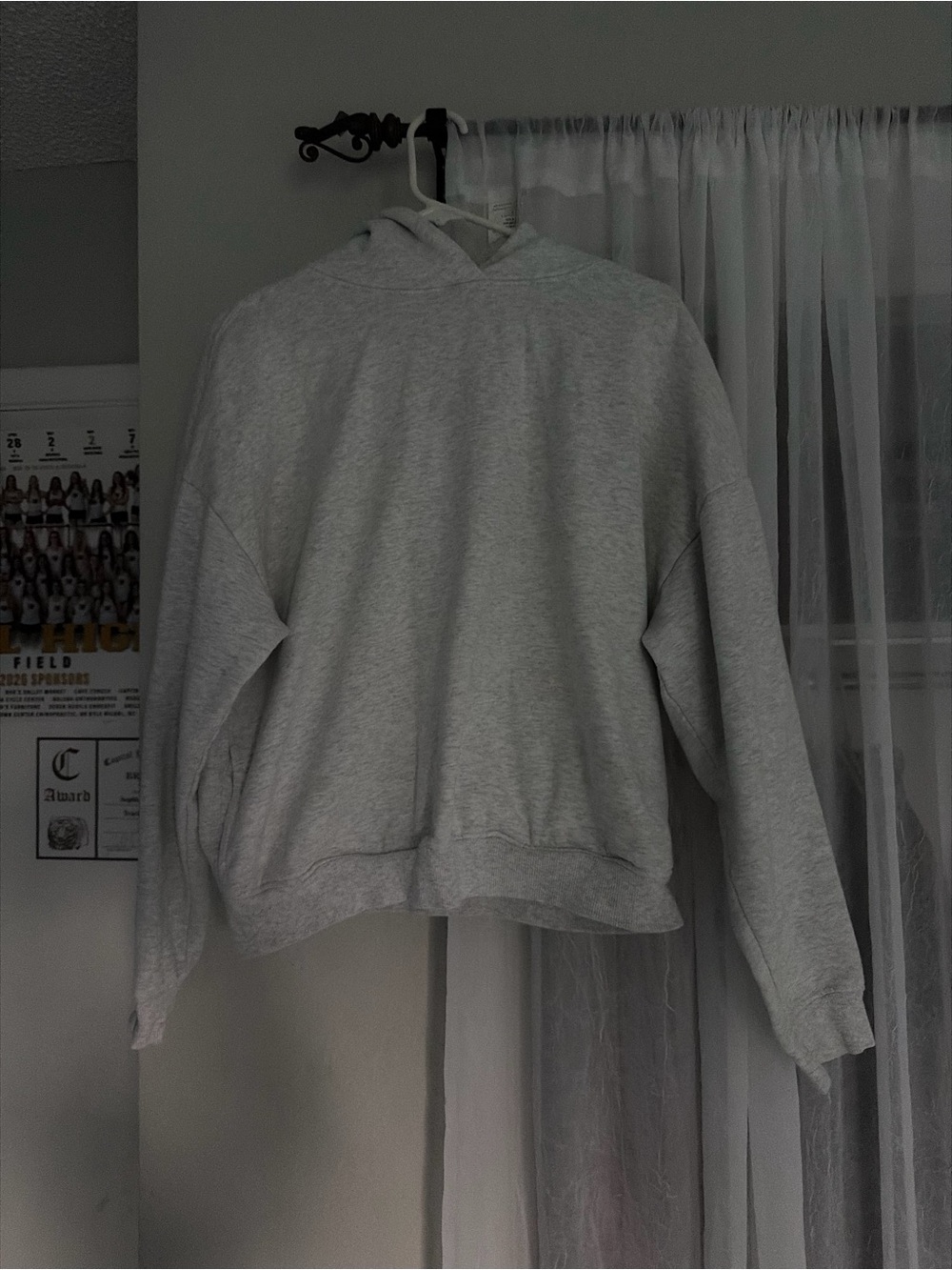 Garage women’s Light Heather Gray Crewneck Sweatshirt